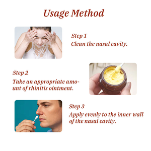 Naso che cola starnutisce congestione nasale arrossamento-infiammazione nasale a base di erbe naturali e <span class=keywords><strong>unguento</strong></span> per rinite allergica - Product Image 4
