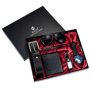 Wholesale Dad's Luxury Watch Set for Man Birthday Gifts Artificial Leather Watch Men Watch Gifts Set Gifts <strong>Box</strong> - Product Image 1