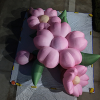 Belle décoration Sakura gonflable géante avec fleur suspendue pour scène de parc de printemps léger pour décorations d'événement