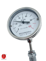 Indicador de Temperatura Bimetálico Industrial con Dial, WSS-483, Termómetro de Acero Inoxidable de Amplio Rango de Lectura