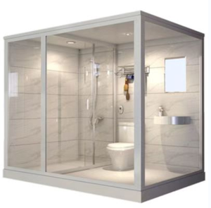 Integrated Bathroom Pods Shower Room Prefabricated Bathroom Unit Shower cabin with toilet wash basin and shower set