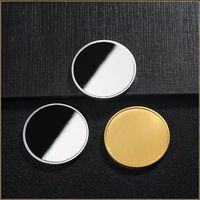 Personnalisé 40mm 50mm Acier Inoxydable Alliage de Zinc Laiton Métal Gravure Laser Vierge Or Argent Double Face Challenge Coin