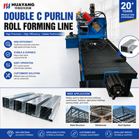 Ligne de formage automatique de poutrelles en C double, machine de fabrication de profilés en C en acier, équipement de production de profilés métalliques