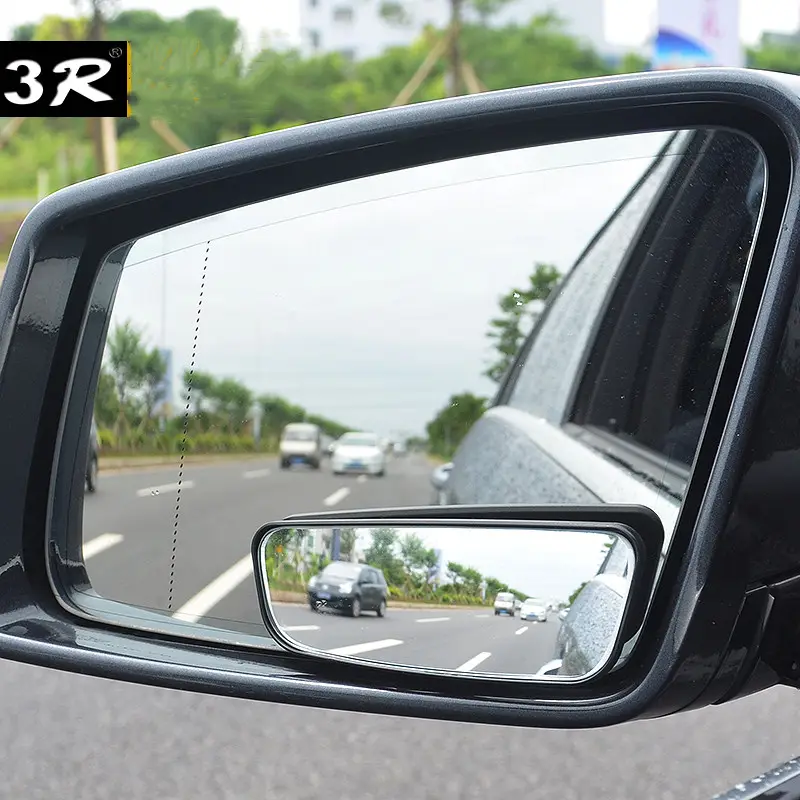 360-degree Wide Angle Adjustable Rotation Rounds Auxiliary Blind Spot Rearview Car Kit Mirror