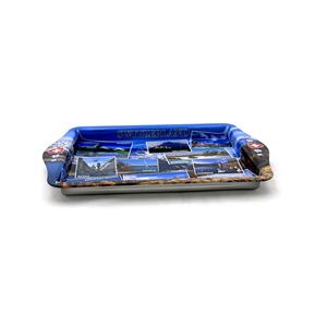 Nampan logam kecil untuk cafe diskon besar piring buah timah logam, piring makanan ringan kaleng, piring logam permen - Product Image 4