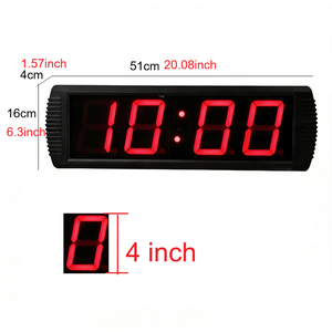 Horloge de table numérique LED 4 pouces GANXIN à prix d'usine, minuteur rétractable programmable 20, 30, 60 <span class=keywords><strong>minutes</strong></span>, dispositif de gestion du temps - Product Image 2