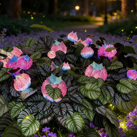 LED IP65 Simulierte Leuchtende Blumen Glühende Rasen-Landschaftsbeleuchtung mit Geheimnisvollem Fantastischem Design