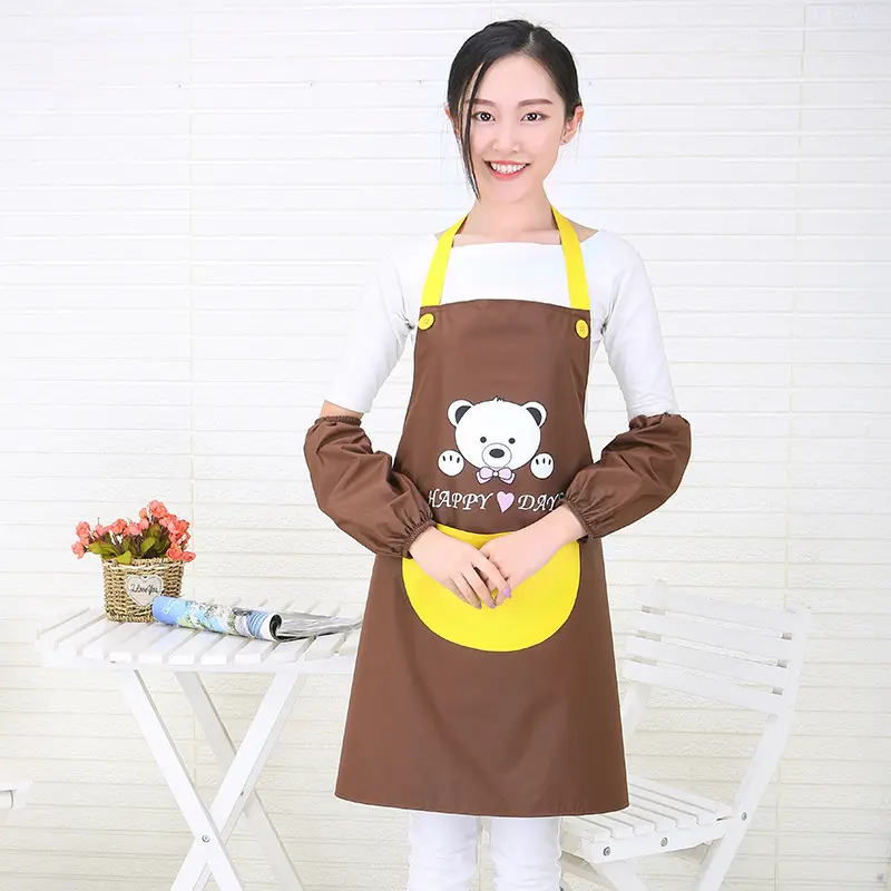 New cute vintage ladies crossback womens apron with pockets for women girls cake