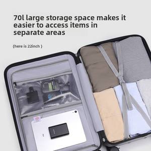 Crossgear กระเป๋าเดินทางแบบมีที่จับขนาดในตัว22-26-30แบบแข็งทนทาน - Product Image 3