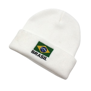 Brazil National Custom Logo Unisex Cuffed Beanie Plain Skull Hats Soft Fisherman for Men Women Knit Summer Beach Business - Product Image 6