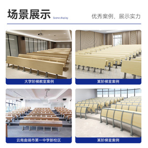 โต๊ะและเก้าอี้เรียงแถวสำหรับโรงเรียน Ausnutria พร้อมกระดานเขียน รุ่น JH-26 สำหรับใช้ในห้องเรียน - Product Image 2