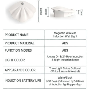 Smart Motion <b>Sensor</b> <b>Light</b> <b>LED</b> Magnetic Wireless Night <b>Light</b> Dimmable - Product Image 4