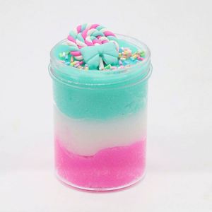 Jouets éducatifs tendance 2019 pour enfants, boue de cristal arc-en-ciel, slime en coton et soie DIY en forme de sucette - Product Image 4