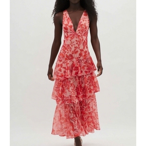 เดรสเข้ารูปผ้าชีฟองคล้องคอเซ็กซี่ของผู้หญิงแฟชั่น - Product Image 1