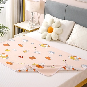 Vente en gros de coussinets anti-urine pour bébé Zhilan modèle 484 extra grands, motifs de dessins animés pour enfants, imperméables, respirants, en coton écologique - Product Image 3