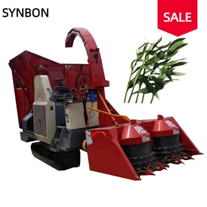 crawler straw crop forage harvesting and crushing machine/crawler corn pasture forage harvesting and cutter