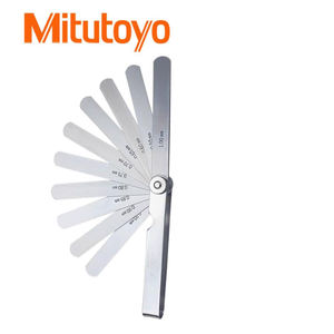 मिटुयो 184-301 की लंबी सीधी पत्तियां, 0.05-1 मिमी मोटाई, 13 स्टील की मोटाई फेलर गेज - Product Image 2