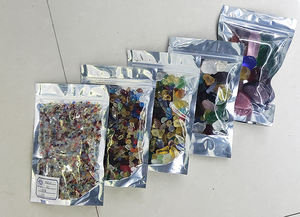 Pierres de cristal en verre coloré poli - Gravier multicolore pour <span class=keywords><strong>aquarium</strong></span>, décoration de réservoir de poissons (taille au choix) - Product Image 5