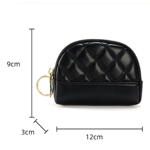 Women's Chic <b>Small</b> Coin <b>Purse</b> with Fish Design HalfMoon Shape Card Holder Key Ring - Product Image 4