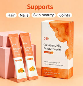 Complejo <span class=keywords><strong>de</strong></span> Belleza en Gelatina <span class=keywords><strong>de</strong></span> Colágeno - 1000mg <span class=keywords><strong>de</strong></span> Péptidos <span class=keywords><strong>de</strong></span> Colágeno con Vitamina C para el Cuidado <span class=keywords><strong>de</strong></span> la Piel y el Cabello, Sabor a Naranja Dulce, 10 Sobres - Product Image 2