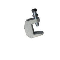 Pince de fixation durable BC2 pour poutre 3/8"-1/2" en acier au carbone et fonte ductile QT450, noire et galvanisée, homologuée FM UL pour le soutien de conduites