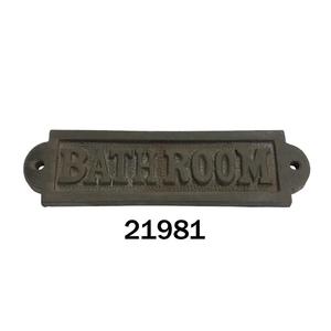 Plaque murale en fonte "LAUNDRY" nouvelle dernière conception Panneaux de porte dorés Plaque de porte robuste personnalisée - Product Image 3