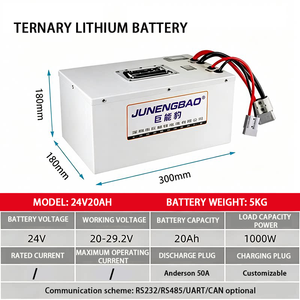 Batterie au lithium fer phosphate 24V 48V avec communication RS485/CAN pour robot AGV, véhicule de manutention à batterie au lithium ternaire grande capacité, certifié CE - Product Image 4