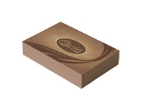 Boîtes cadeaux en papier chocolaté de qualité alimentaire, en matériaux recyclés, avec doublure pour bonbons, pour la Saint-Valentin, avec logo de marque personnalisé, luxe