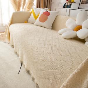 Funda de Sofá Nórdica Jacquard, Elástica, de 190-230 cm, Cobertura Total, Tipo Acolchado, Material Combinado, Lavable a Máquina - Product Image 2