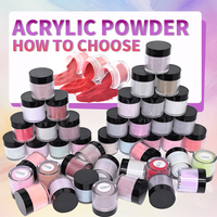 Poudre acrylique 3 en 1 de haute qualité, polymère, 2000 couleurs, y compris la poudre acrylique rose nude en gros pour ongles, marque privée
