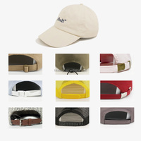 Gorra de Béisbol Deportiva Negra de 6 Paneles, Sin Estructura, con Logotipo Bordado a Mano Personalizado de Marca Privada, con Diseño de Puntos/Leopardo