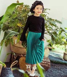 Último Diseño de Falda Larga 2017, Falda Infantil de Cintura Alta de Tienda en Línea - Product Image 4