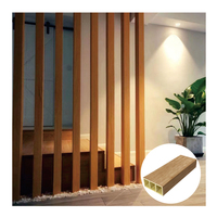 Tubo de Madera Cuadrado con Revestimiento de PVC, Columna de WPC para Techo, Materiales Decorativos para Interiores