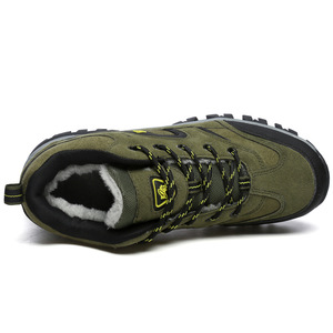 Stivali tattici invernali da <span class=keywords><strong>uomo</strong></span> <span class=keywords><strong>scarpe</strong></span> sportive da arrampicata di sicurezza in pelle impermeabile al deserto <span class=keywords><strong>con</strong></span> soletta in gomma e fodera in pelliccia - Product Image 5