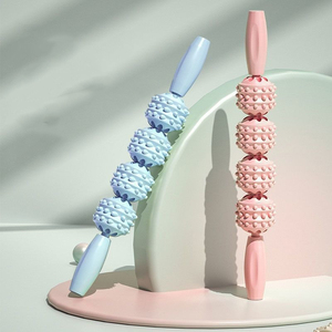 Palo de masaje Bola de rodillo Cuerpo Celulitis Músculo Pierna Abrazadera Herramienta Rodillo de terapia de masaje de pies - Product Image 1