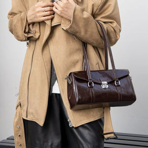 2025 mới hợp thời trang Duy nhất-vai Retro nách túi cho phụ nữ thời trang kết cấu cho mùa hè và mùa đông - Product Image 1