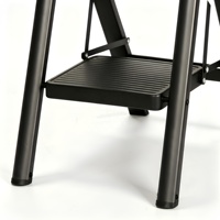 Prix Compétitif, Meilleure Vente : Échelle Pliante en Acier à 4 Marches, Large, Antidérapante, Certifiée CE, 150 kg, Portable pour Cuisine, Armoire, Salon