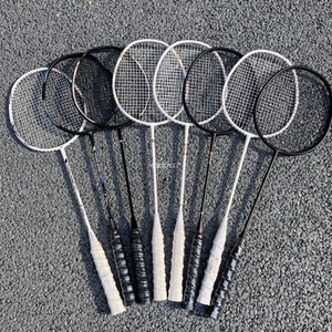 Newchance Raquette de <span class=keywords><strong>badminton</strong></span> en carbone intégrée pour hommes et femmes pour adultes avec poignée en PU - Product Image 4