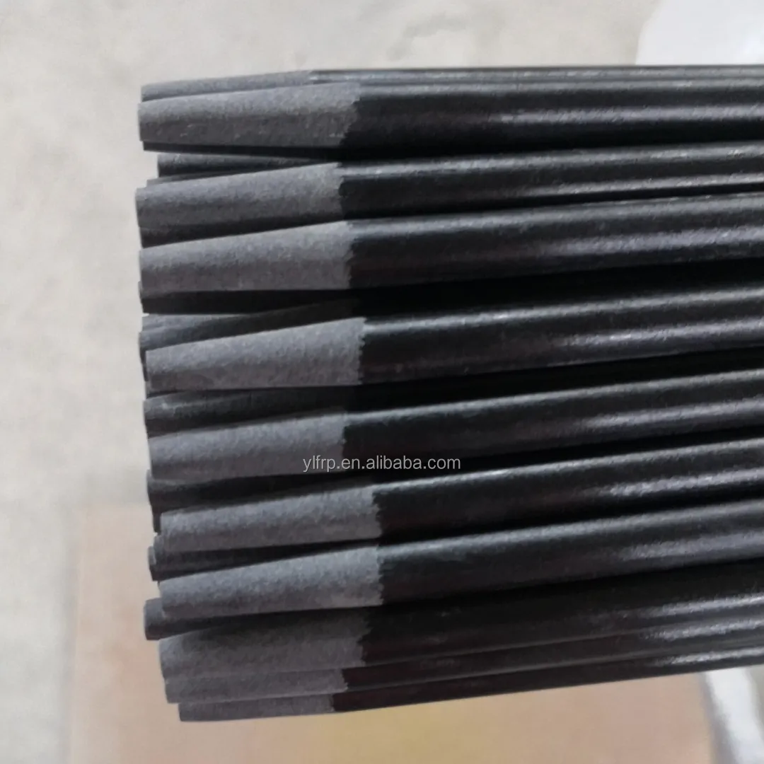 Çin esnek katı sarı fiberglas domates Stakes FRP Stakes domates ağaçları için fiberglas bitki Stakes destek