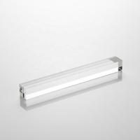 Tige optique en quartz haute transparence personnalisée pour guidage de la lumière - Diffuseur d'éclairage de précision pour éclairage latéral de microscope K9