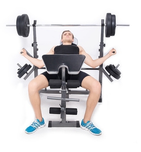 Thiết Bị Tập Thể Dục Giường Nâng Tạ Đa Chức Năng Barbell Bench Press Squat Rack Machine - Product Image 4