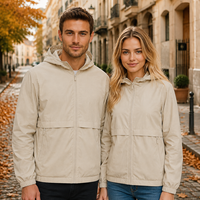 Veste de pluie légère pour la pêche et la randonnée, 100% polyester