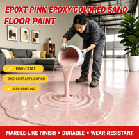 Revêtement de sol décoratif en sable coloré époxy pour applications intérieures et extérieures modernes