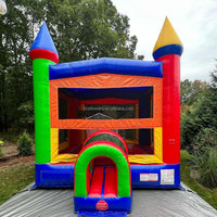 Panneau décoratif pour fête d'anniversaire, Château gonflable pour enfants, Bouncer gonflable, Stock local, Château gonflable personnalisé