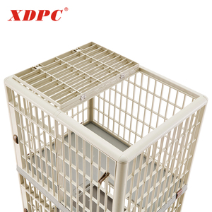 XDPC çift katmanlı İstifleme hayvan köpek plastik pet kafesleri - Product Image 5