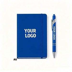 Wholesale Custom Logo PU Leather <b>Note</b> <b>Book</b> A5 A6 Promo Business School Office Gift Diary Journal Notebook With Elastic Band - Product Image 1