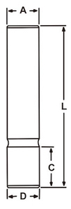Goupille de guidage à pression en pouces pour applications de matrices de précision - Product Image 2