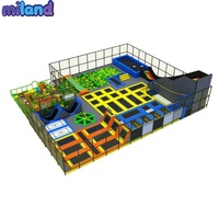Produsen Taman Trampolin Indoor Besar 500-1000 SQM Siap Pakai untuk Klub Trampolin Dengan Panduan Pemasangan