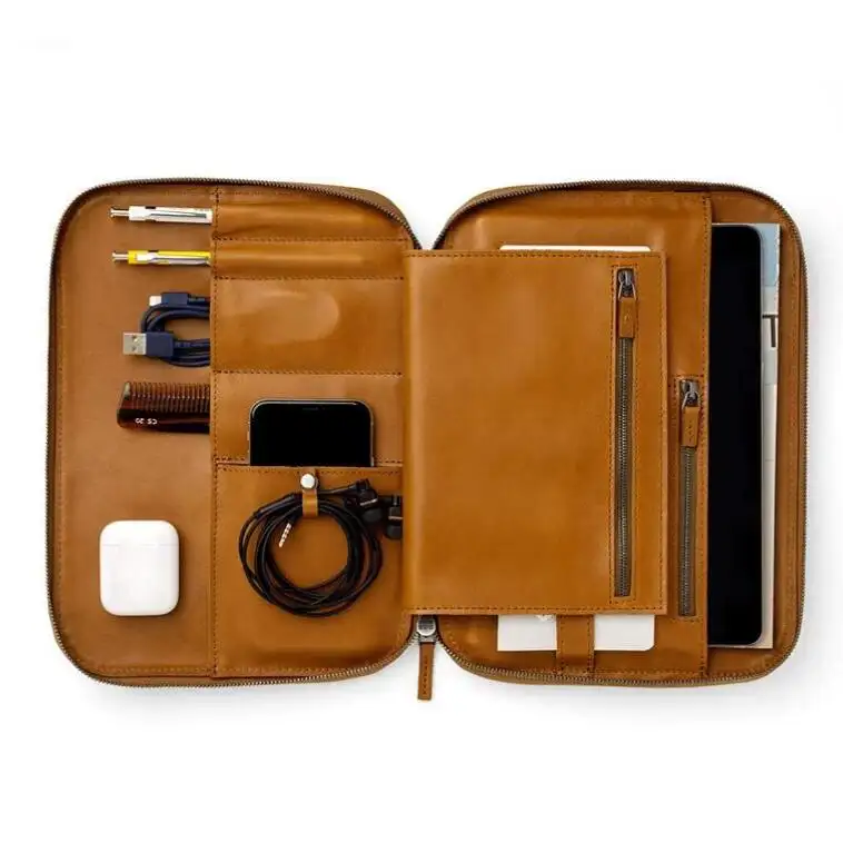 Handmade Multi-function Leather Case For Tablet