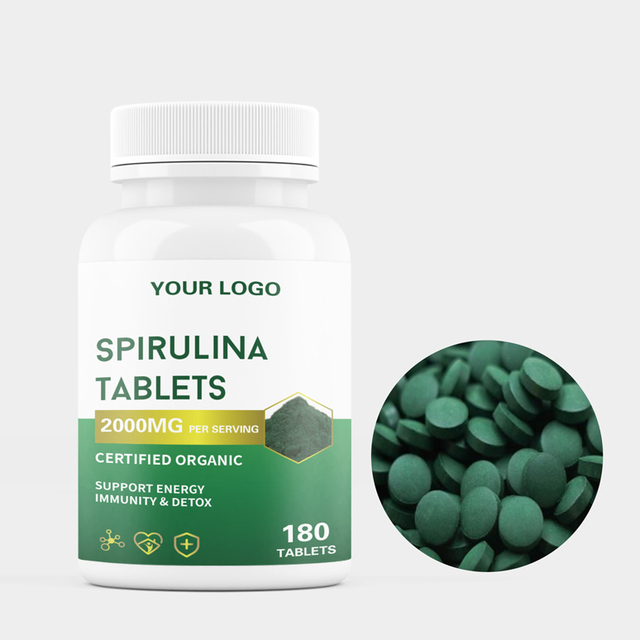 GMP Factory Odm Oem 100% Pure Organic Spirulina Powder Spirulina Tablets Healthcare Supplement